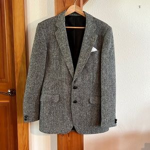 Austin Reed brand gray Harris Tweed men’s sports coat 40L mint condition